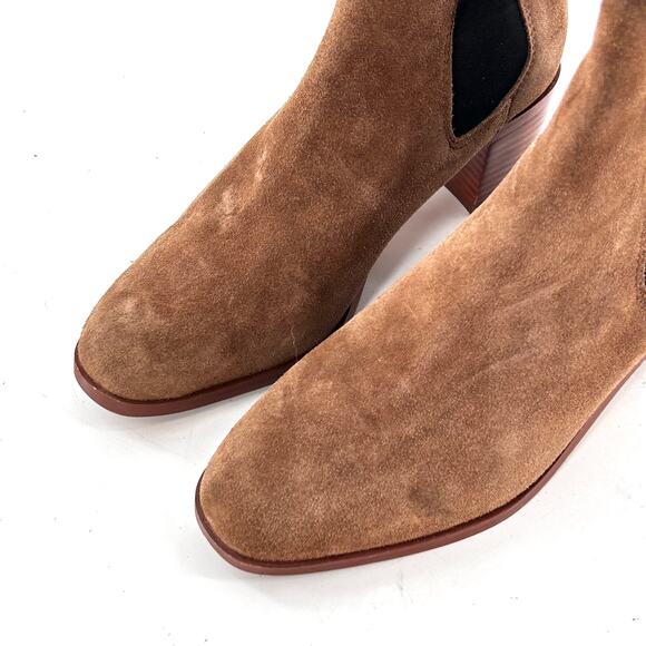 Steve Madden Rhiannon Chelsea Boots 8 Tan Suede NWOT Ankle Booties Boho Western - Picture 6 of 10